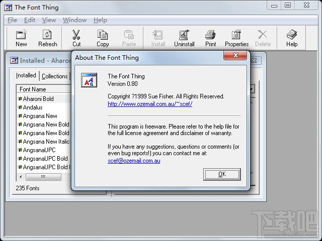 The Font Thing,The Font Thing下载,TrueType字体工具,字体