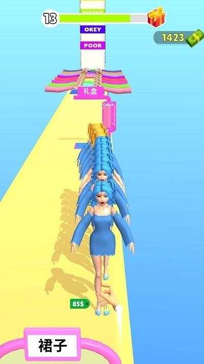 女生往前冲手机版下载,女生往前冲,跑酷游戏